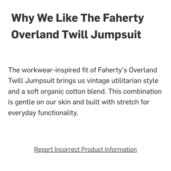 - FAHERTY SZ 6  OVERLAND  TWILL DISTRESSED OKIVE GREEN ZIP UP JUMPSUIUIT $289 - Picture 14 of 14